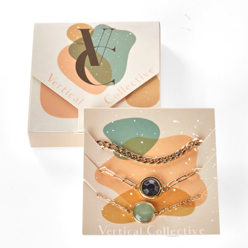 Vertical Collective Alora Bracelet Layering Set - NWT